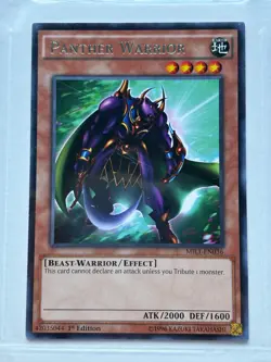 Yu-Gi-Oh Panther Warrior MIL1-EN036 Rare 1st Edition NM - Image 1