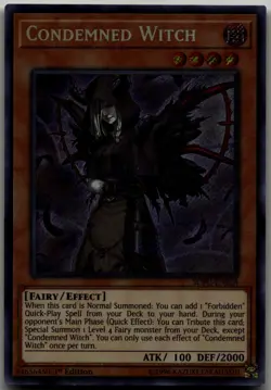 Condemned Witch Secret Rare Soul Fusion SOFU-EN028 LP - Image 1