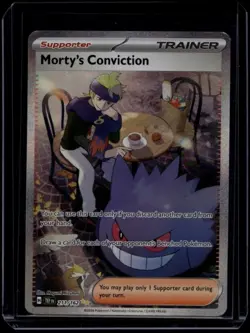 Pokemon TCG Morty's Conviction 211/162 Temporal Forces Special Illustration NM - Image 1