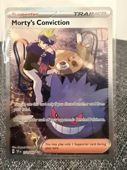 Pokemon TCG Morty's Conviction Scarlet & Violet Temporal Forces 211/162 NM - Image 1