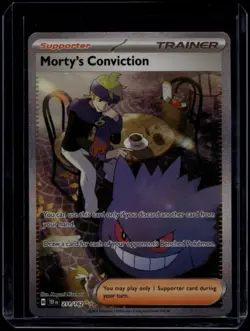 Pokemon TCG Morty's Conviction 211/162 Temporal Forces Special Illustration NM - Image 1