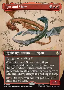 Ran and Shaw (Borderless) - Avatar: The Last Airbender - MTG NM - Image 1