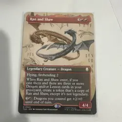 Ran and Shaw BORDERLESS Avatar: The Last Airbender Magic MTG NM - Image 1