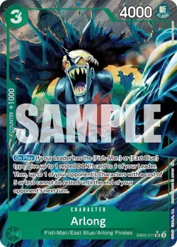 ARLONG EB02-011 EXTRA BOOSTER:ANIME 25TH COLLECTION ONE PIECE (ALT ART SR, NM) - Image 1