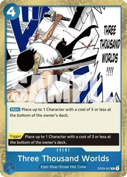THREE THOUSAND WORLDS OP03-057 R PILLARS OF STRENGTH ONE PIECE (JOLLY ROGER, NM) - Image 1