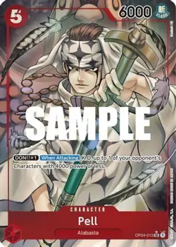 PELL OP04-013 KINGDOMS OF INTRIGUE ONE PIECE (ENGLISH, ALTERNATE/ALT ART, NM) - Image 1