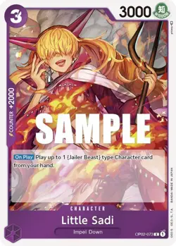 LITTLE SADI OP02-073 PARAMOUNT WAR ONE PIECE (RARE, NM) - Image 1