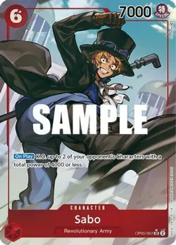 SABO OP05-007 AWAKENING OF THE NEW ERA ONE PIECE ENGLISH, ALTERNATE/ALT ART, NM - Image 1