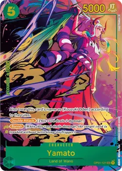 YAMATO OP01-121 ROMANCE DAWN ONE PIECE (PARALLEL SEC, NM) - Image 1
