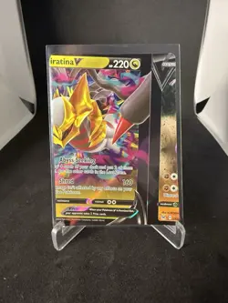 2022 Pokemon Giratina V Lost Origin 130/196 Error Miscut Super Rare Card - Image 1
