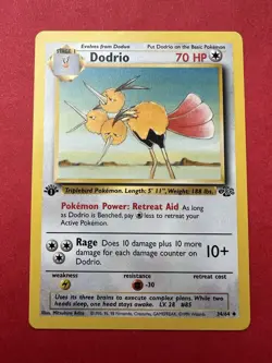 Dodrio 34/64 1st Edition Jungle 1999 Uncommon Pokemon TCG Card NM / LP - Image 1