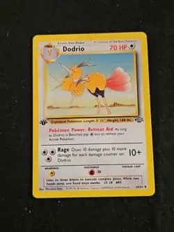 Pokemon TCG Dodrio Base Jungle Set 34/64 Regular 1st Edition Uncommon LP - Image 1