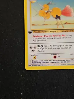 Pokemon TCG Dodrio Base Jungle Set 34/64 Regular 1st Edition Uncommon LP - Image 5