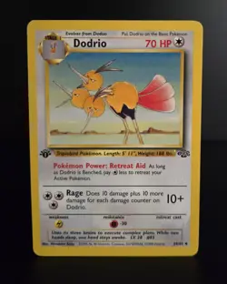 Pokemon TCG - DODRIO - 1ST EDITION - 34/64 - JUNGLE (1999) - WOTC - VINTAGE - LP - Image 1