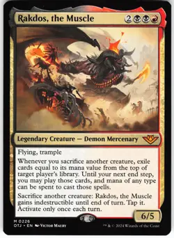 Rakdos, the Muscle M Outlaws of Thunder Junction OTJ Normal 226MTG NM - Image 1