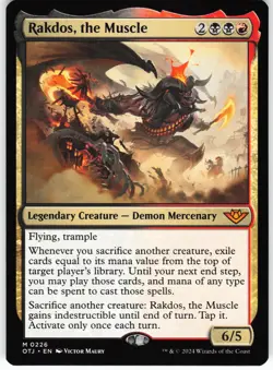 Rakdos, the Muscle M Outlaws of Thunder Junction OTJ Normal 226MTG NM - Image 1
