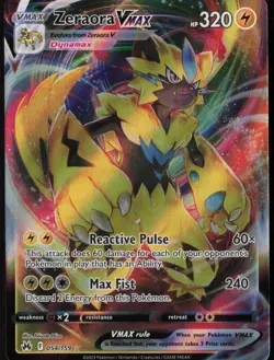 Zeraora VMAX 054/159 NM - Pokemon Crown Zenith Ultra Rare - Image 1