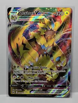 2023 Pokemon SWSH Crown Zenith Zeraora VMAX #054/159 - Image 1
