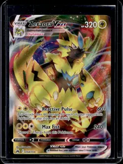 2023 Pokemon SWSH Crown Zenith Zeraora VMAX #054/159 - Image 1