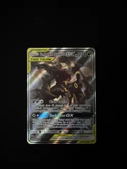 Pokemon TCG Umbreon Darkrai GX SM241 Tag Team Black Star Promo Holo Card - Image 1