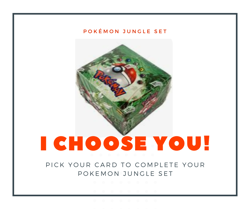 Choose Your Card Pokemon TCG Jungle Set Vintage LP or Better - Image 1
