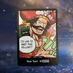 OP13 Carrying On His Will Gol.D.Roger HOLO One Piece TCG English Card - Image 1