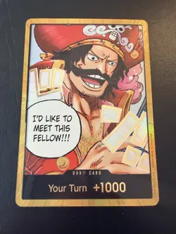 One Piece TCG Gol.D.Roger GOLD DON!! Card (OP-13) Carrying On His Will ENGLISH - Image 1