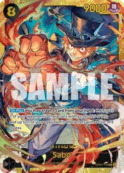 Sabo OP07-118 SEC - One Piece TCG - English Card Near-Mint Secret Rare - Image 1