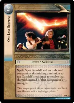 LOTR TCG HUNTERS One Last Surprise 15R33 LP/NM Top Shelf Card - Image 1