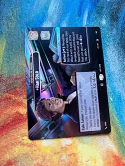 Han Solo, Never Tell Me The Odds, FOIL Showcase, Star Wars Unlimited leader card - Image 2