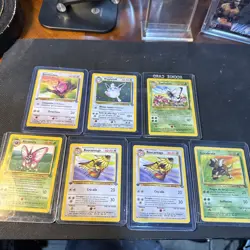 Pokemon TCG French 1st Edition Jungle Lot Of 7 Cards - Image 1