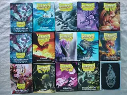 Dragon Shield Card Sleeves Lot 15 Boxes Lightly Used/New 25th Anniversary MTG - Image 1