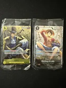 One piece card game promos - P-075 P-073 SEALED VOL 2 OP-13 Luffy Sabo - Image 1