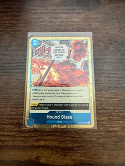 OP05-057 Hound Blaze Rare One Piece TCG Card OP05 MINT - Image 1