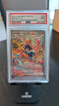 2024 POKEMON TWM EN-TWILIGHT MASQUERADE #214 GRENINJA EX PSA 9 - Image 1