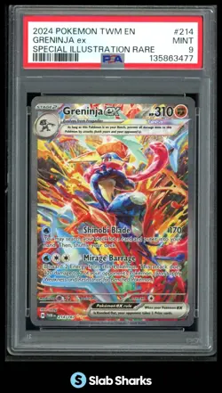 2024 POKEMON SV TWILIGHT MASQUERADE - TWM EN #214/167 GRENINJA EX SIR PSA 9 - Image 1