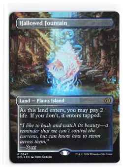 Hallowed Fountain ** FOIL BORDERLESS ** #347 - Lorwyn Ecliped - NM MTG - Image 1