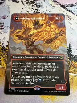 Ashling, Rekindled // Ashling, Rimebound - Borderless Lorwyn Eclipsed MTG - Image 3