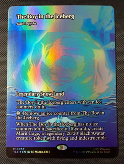 MTG The Boy in the Iceberg Dark Depths M 0056 Borderless Foil TLE Avatar NM - Image 1