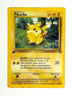 Pokemon TCG Pikachu 60/64 First Edition Common Jungle HP - Image 1