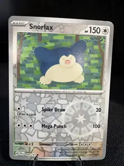 Pokemon Snorlax 144/191 Surging Sparks Reverse Holo English - Image 1