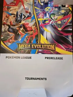 Set Of 3-Pokemon Mega Evolution Marketing Posters & Window Cling/Pre-release - Image 2