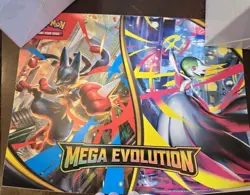 Set Of 3-Pokemon Mega Evolution Marketing Posters & Window Cling/Pre-release - Image 3