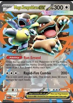 Mega Kangaskhan ex 104/132 - Mega Evolutions - Pokemon TCG - Double Rare - Image 1