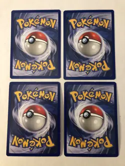 Pokemon Base Set Starters Lot: Pikachu, Squirtle, Bulbasaur, Charmander 1 - Image 2