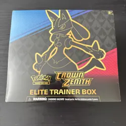 Pokemon TCG Sword & Shield Crown Zenith ETB Elite Trainer Box Factory Sealed - Image 1