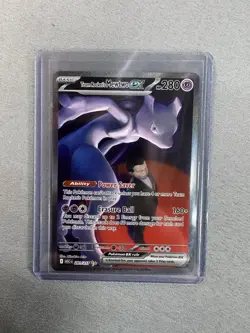 Team Rocket’s Mewtwo ex 281/217 SIR Secret Ascended Heroes Pokemon IN HAND MINT - Image 1