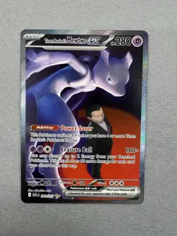Team Rocket’s Mewtwo ex 281/217 SIR Secret Ascended Heroes Pokemon IN HAND MINT - Image 2