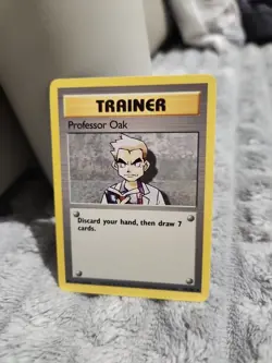 Pokemon TCG Trainer Professor Oak 88/102 Original Base Set WOTC 1999 - Image 1