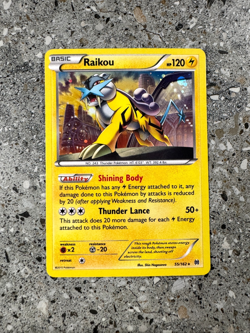 Pokemon TCG Cards Raikou 55/162 BREAKthrough Alternate Holo Rare Promo NM-M - Image 1